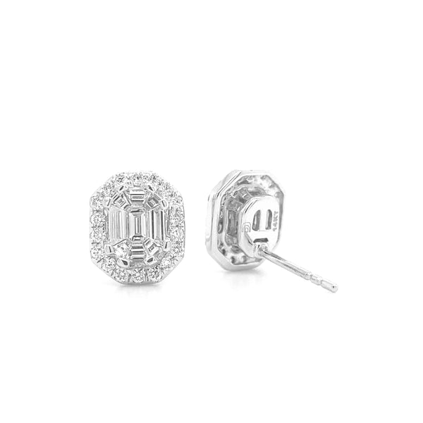 Ascher Diamond Stud Earrings E002