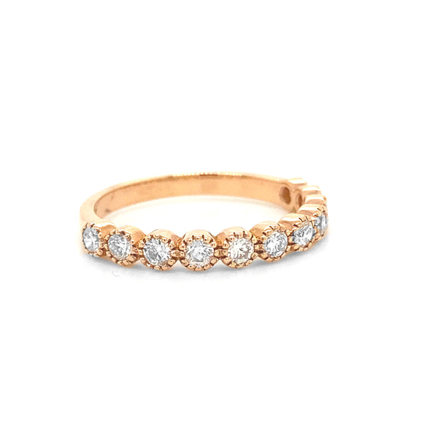 Rose Gold Diamond Band R084N